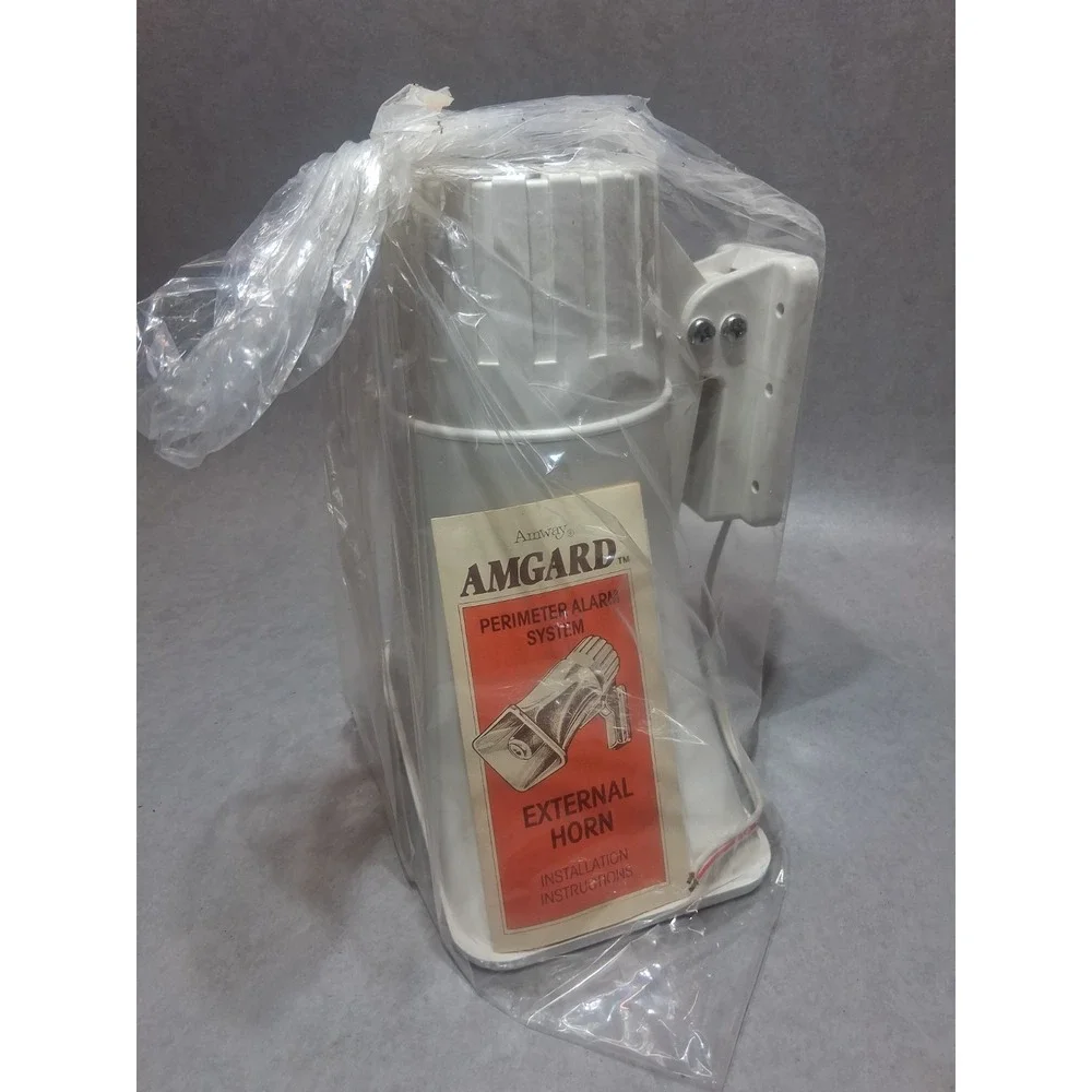 Vintage Amway Amgard Perimeter Alarm System External Horn E-8769 Early 80's NOS